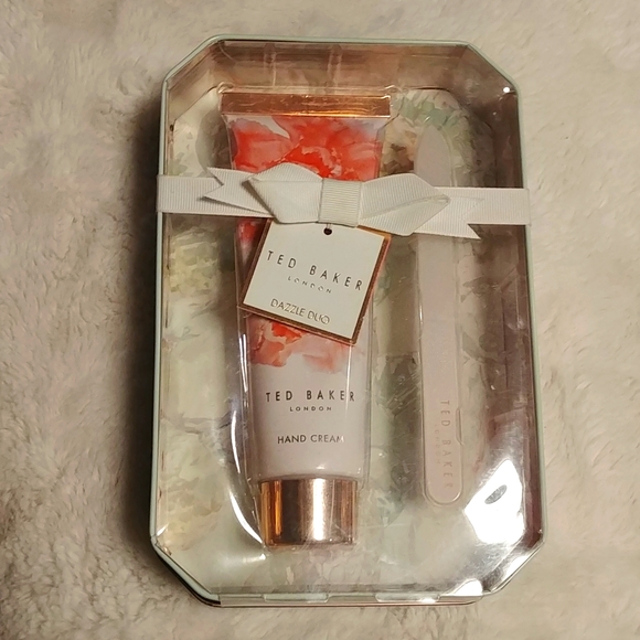 NEW Ted Baker Lotion and Glass Nail File in Tin - Picture 1 of 4